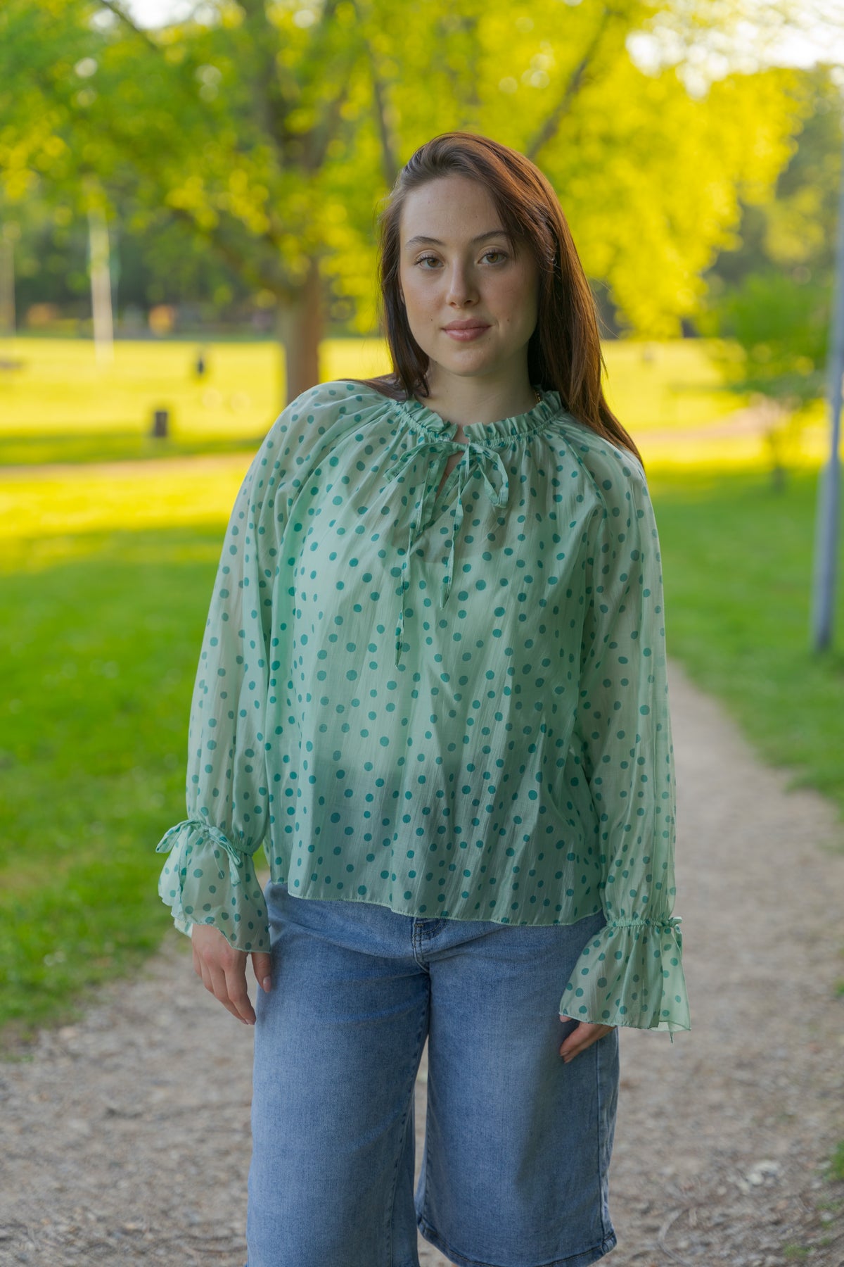 Polka blouse