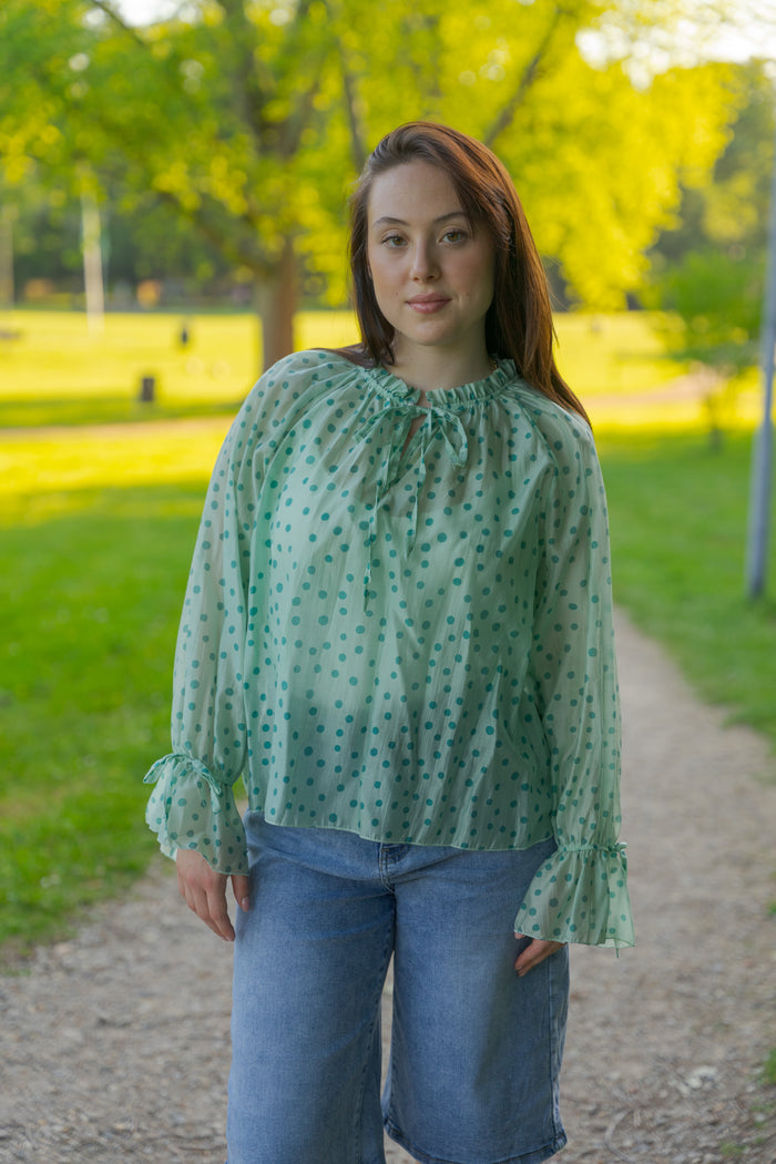 Polka blouse